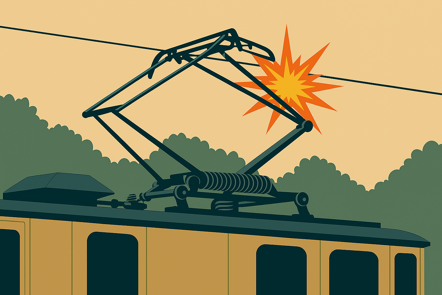 Pantograph–OLE Interaction: Preventing Arcs, Wire Damage & Contact Loss Through Proper Dynamics TNR-RL-ELE-I-129-2025-EN
